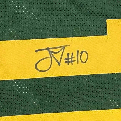 Autographed/Signed Jordan Love Green Bay Color Rush Football Jersey Beckett BAS COA