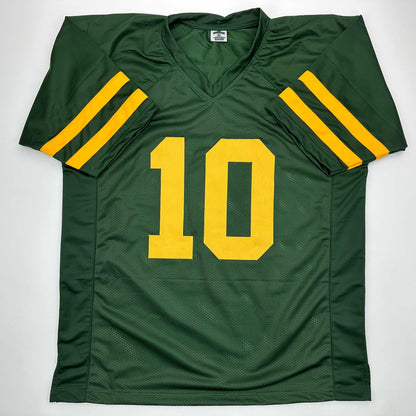 Autographed/Signed Jordan Love Green Bay Color Rush Football Jersey Beckett BAS COA