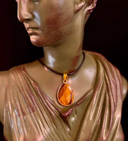 Crystal Drop Necklace – 1 inch Teardrop Pendant (Made in Australia)