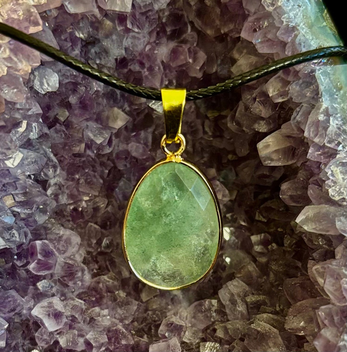 Crystal Drop Necklace – 1 inch Teardrop Pendant (Made in Australia)