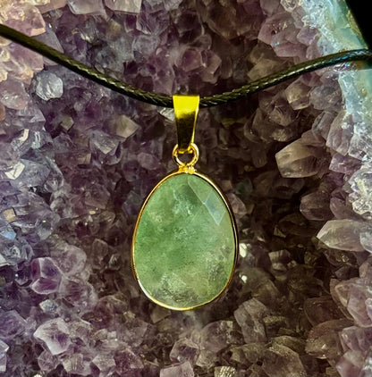 Crystal Drop Necklace – 1 inch Teardrop Pendant (Made in Australia)