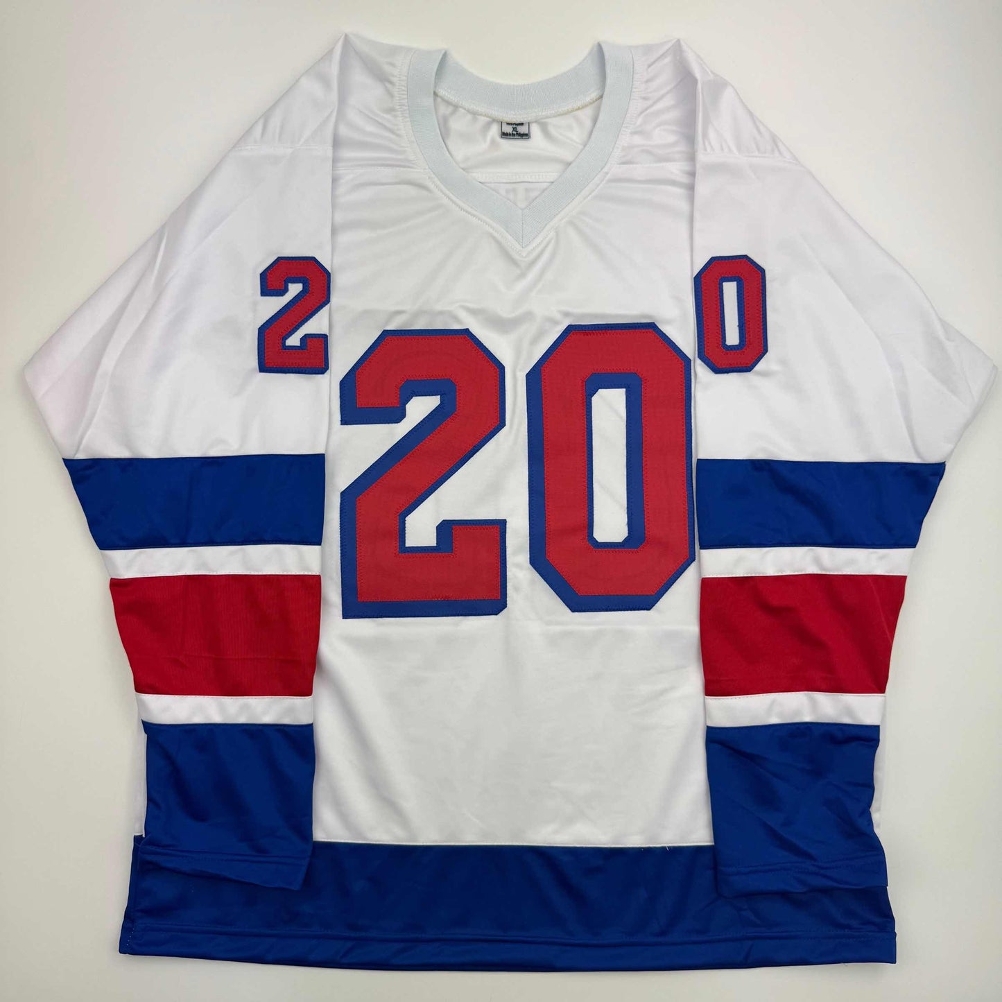 Autographed/Signed Chris Kreider New York White Hockey Jersey Beckett BAS COA