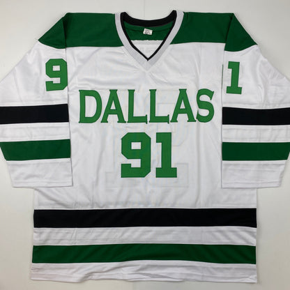 Autographed/Signed Tyler Seguin Dallas White Hockey Jersey JSA COA
