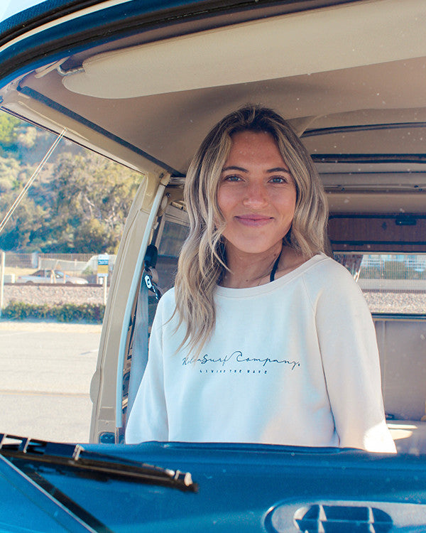 Koloa Wave Wash Cursive Sweatshirt