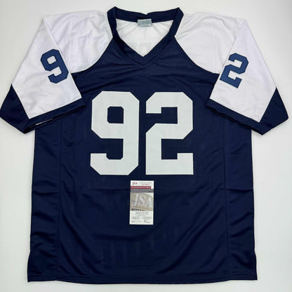 Autographed/Signed Tony Tolbert Dallas Thanksgiving Football Jersey JSA COA