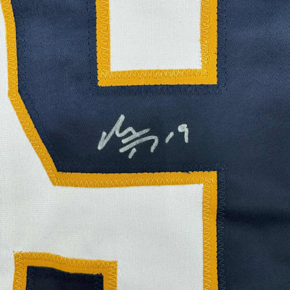 Framed Autographed/Signed Matthew Tkachuk 35x39 Florida White Hockey Jersey JSA COA