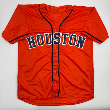 Autographed/Signed Jose Altuve Houston Orange Baseball Jersey PSA/DNA COA