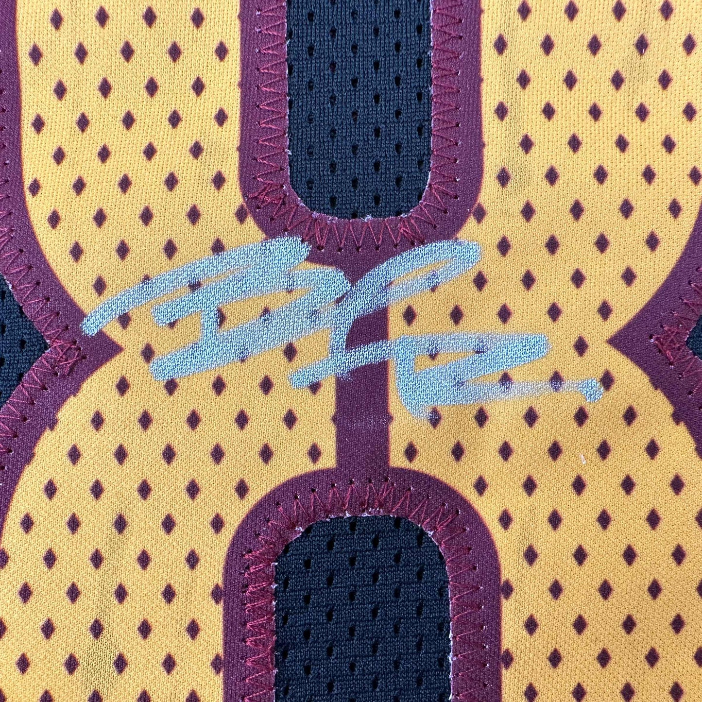 Autographed/Signed Brian Robinson Jr. Washington Black Football Jersey PSA/DNA COA