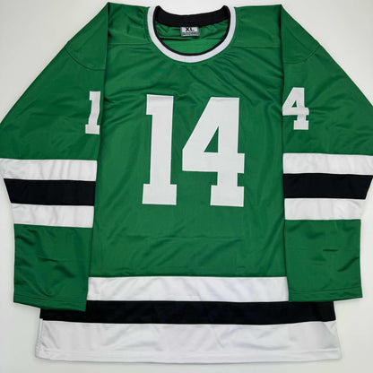 Autographed/Signed Jamie Benn Dallas Green Retro Hockey Jersey JSA COA