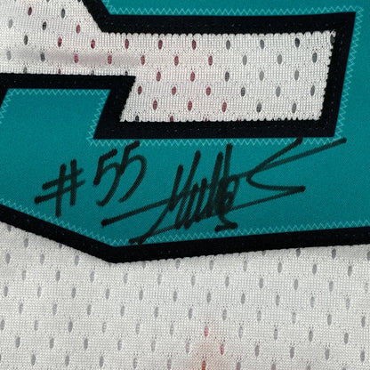 Autographed/Signed Dikembe Mutombo 1995 All-Star Game White Authentic Basketball Jersey PSA/DNA COA