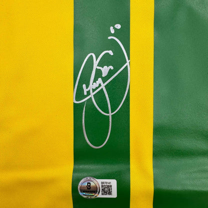 Autographed/Signed Neymar Jr. Brazil Soccer Futbol Jersey Beckett BAS COA