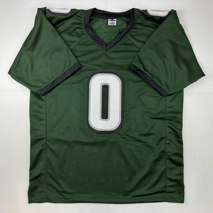 Autographed/Signed D'Andre Swift Philadelphia Green Football Jersey JSA COA
