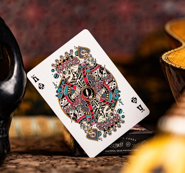 Grateful Dead Drops - Stealie Pickleball Paddle Cover & Playing Card Collectors Edition