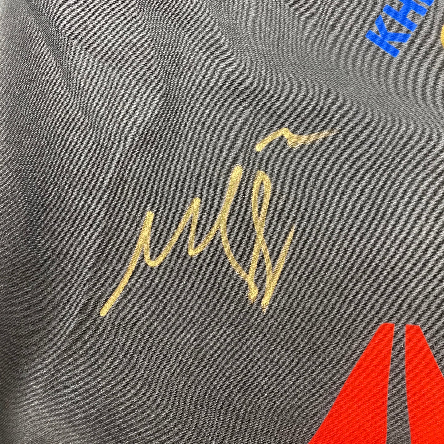 Autographed/Signed Khamzat Borz Chimaev UFC MMA Ultimate Fighting Black Trunks PSA/DNA COA