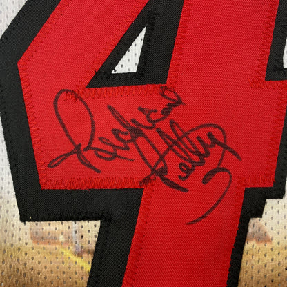 Autographed/Signed Richard Petty NASCAR Auto Racing White Photo Jersey JSA COA