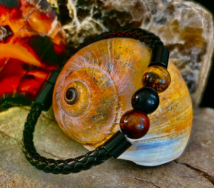 Magnetic Buckle Braided Bracelet – 4 Unique Styles - Medium Wrists