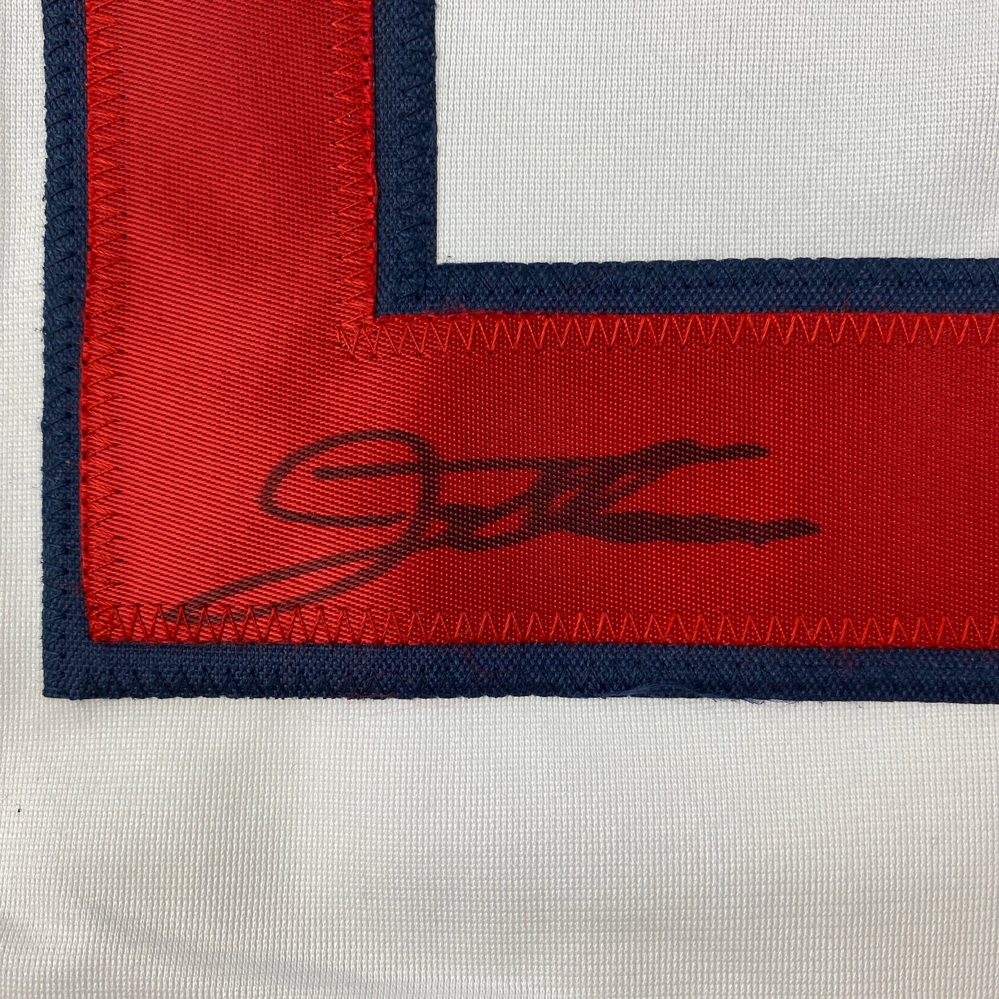 Autographed/Signed Jim Thome Cleveland White Baseball Jersey JSA COA