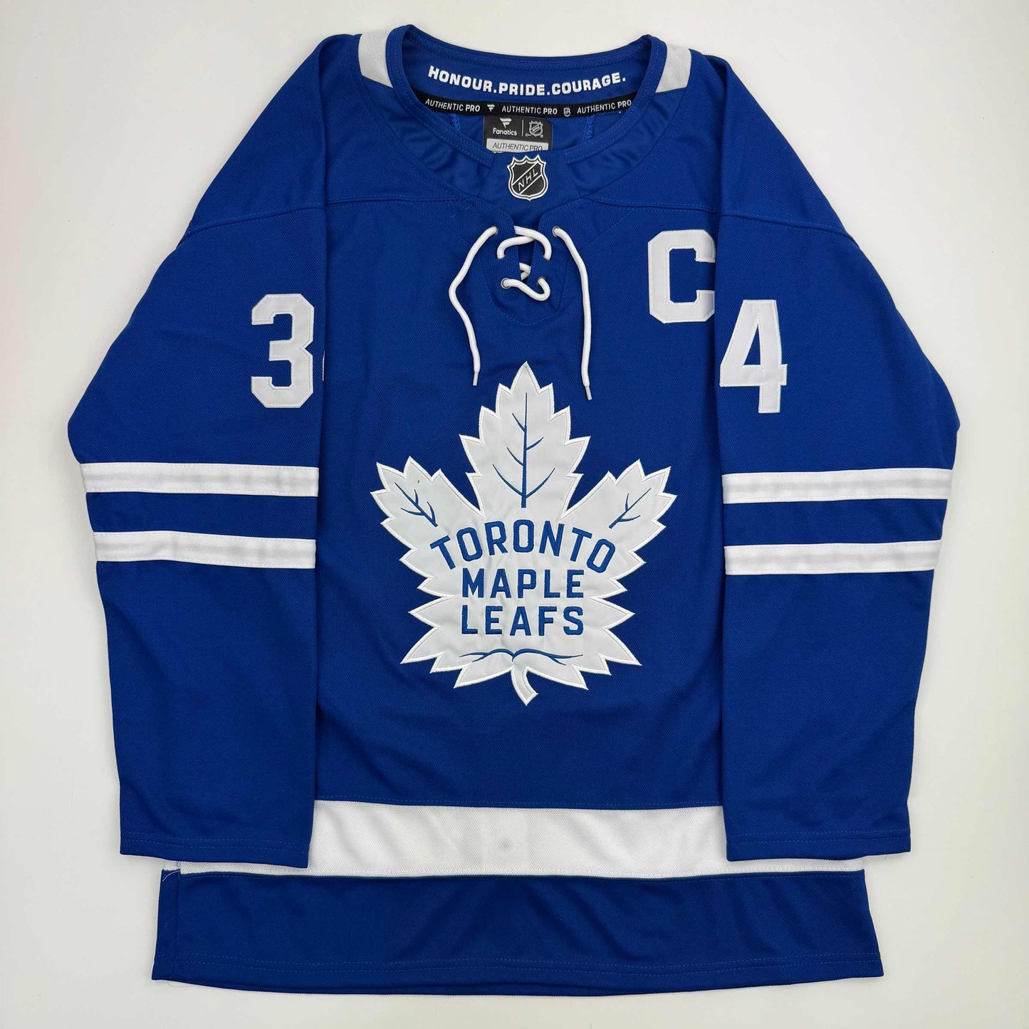 Autographed/Signed Auston Matthews Toronto Maple Leafs Authentic Blue Hockey Jersey Fanatics COA