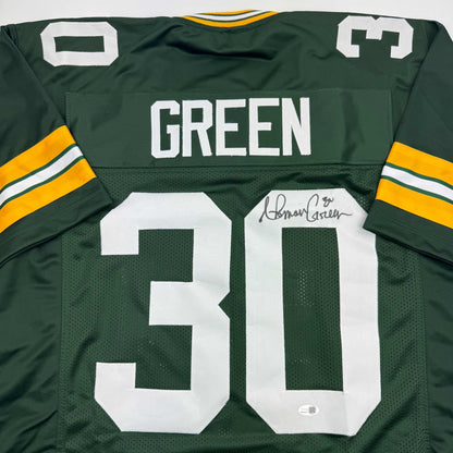 Autographed/Signed Ahman Green Green Bay Green Football Jersey Beckett BAS COA