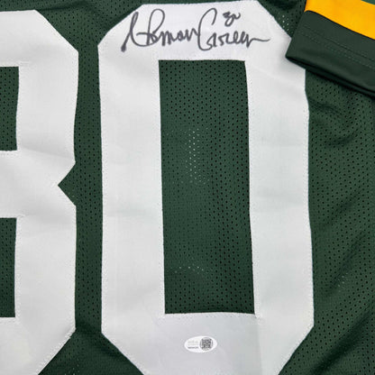 Autographed/Signed Ahman Green Green Bay Green Football Jersey Beckett BAS COA