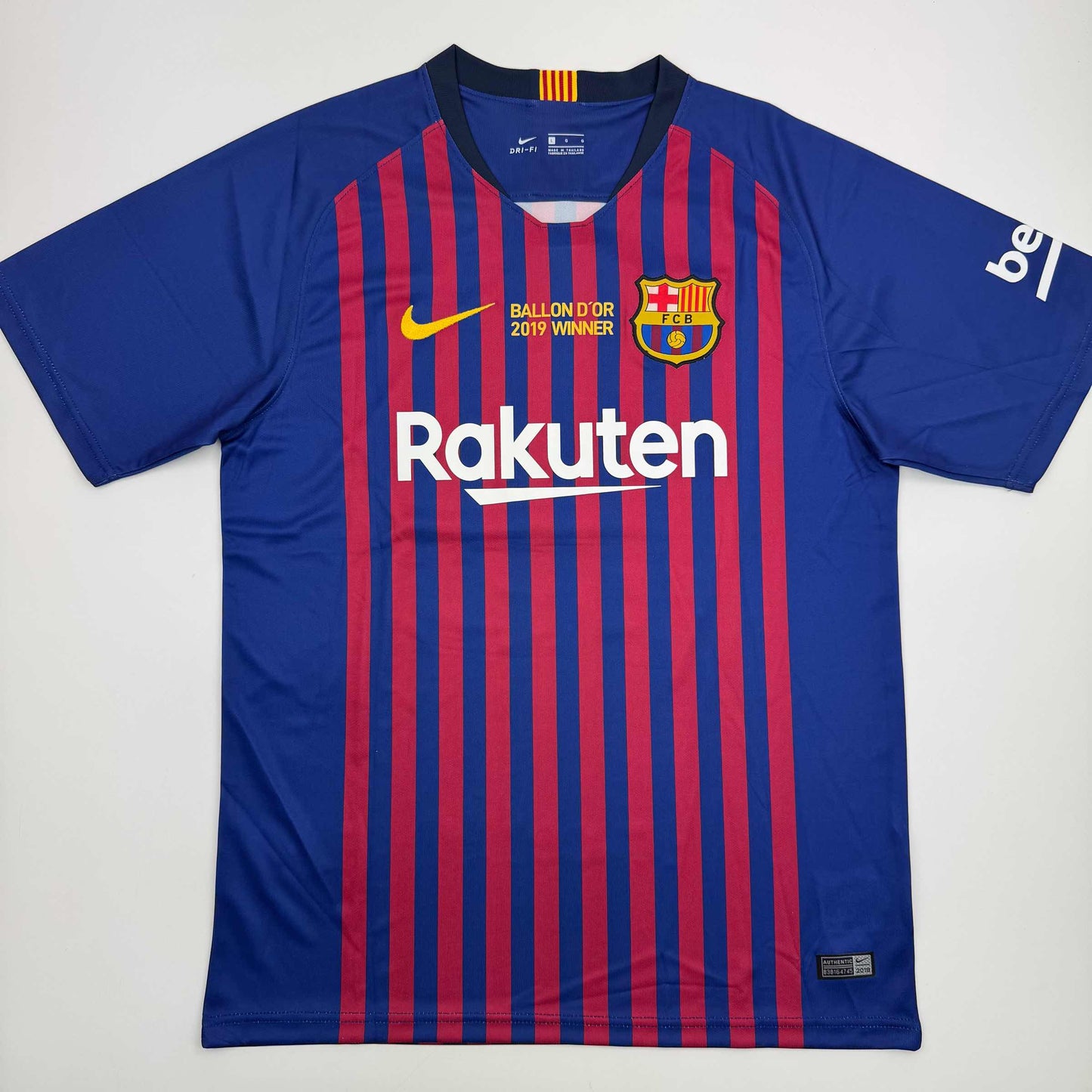Autographed/Signed Lionel Leo Messi FC Barcelona Soccer Jersey Beckett BAS COA