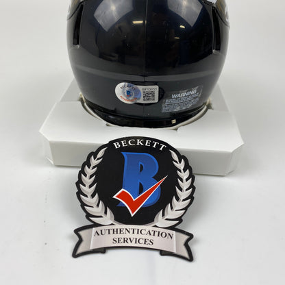 Autographed/Signed Travon Walker #1 Pick Jacksonville Jaguars Jags Mini Football Helmet Beckett BAS COA