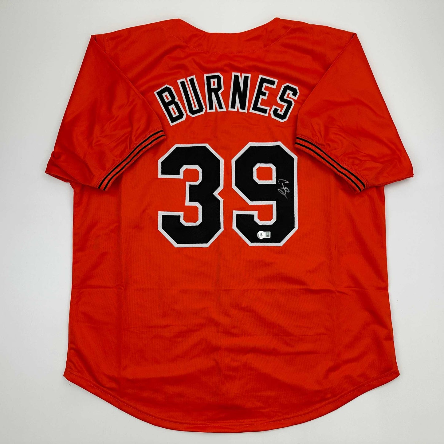 Autographed/Signed Corbin Burnes Baltimore Orange Baseball Jersey Beckett BAS COA