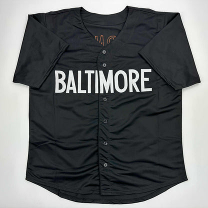 Autographed/Signed Corbin Burnes Baltimore Black City Connect Baseball Jersey Beckett BAS COA