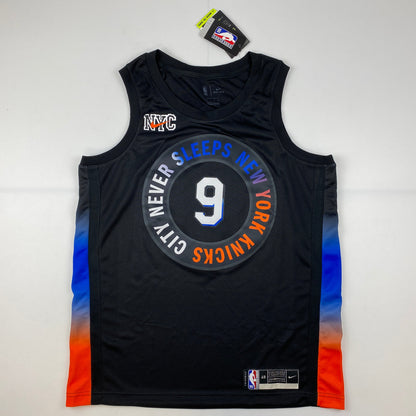Autographed/Signed RJ R.J. Barrett New York Knicks Black City Basketball Jersey Fanatics COA