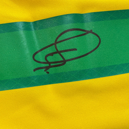 Autographed/Signed Vini Vinicius Jr. Brazil Yellow Soccer Jersey Beckett BAS COA