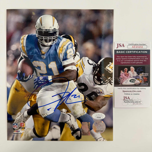 Autographed/Signed LaDainian Tomlinson San Diego Chargers 8x10 Football Photo JSA COA