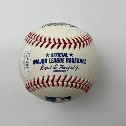 Autographed/Signed Josh Donaldson Rawlings Official Major League Baseball ROML JSA COA