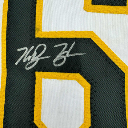Autographed/Signed Ke'Bryan Hayes Pittsburgh White Baseball Jersey Beckett BAS COA #2