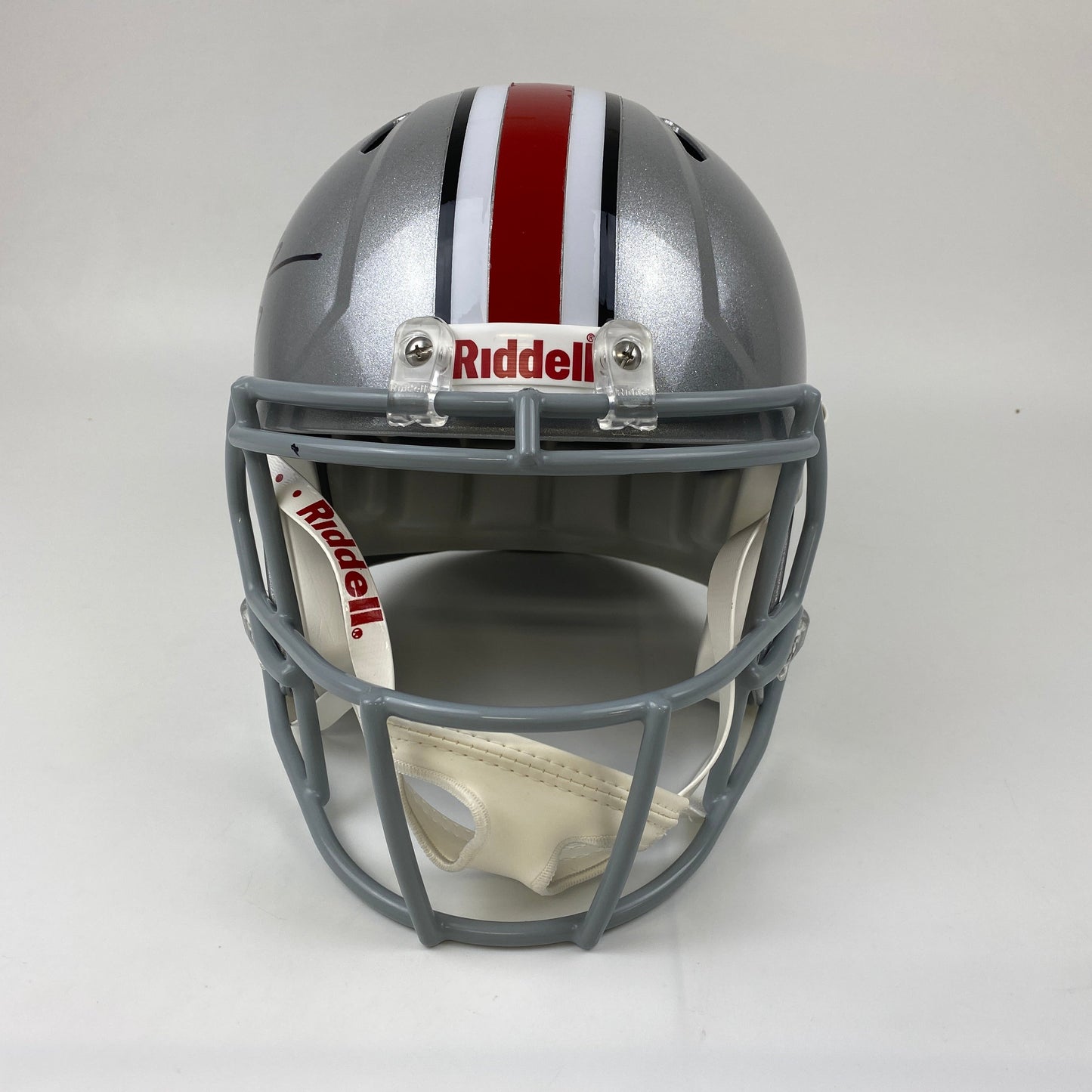 Autographed/Signed CJ C.J. Stroud Ohio State Buckeyes Full Size FS F/S Replica College Football Helmet Beckett BAS COA