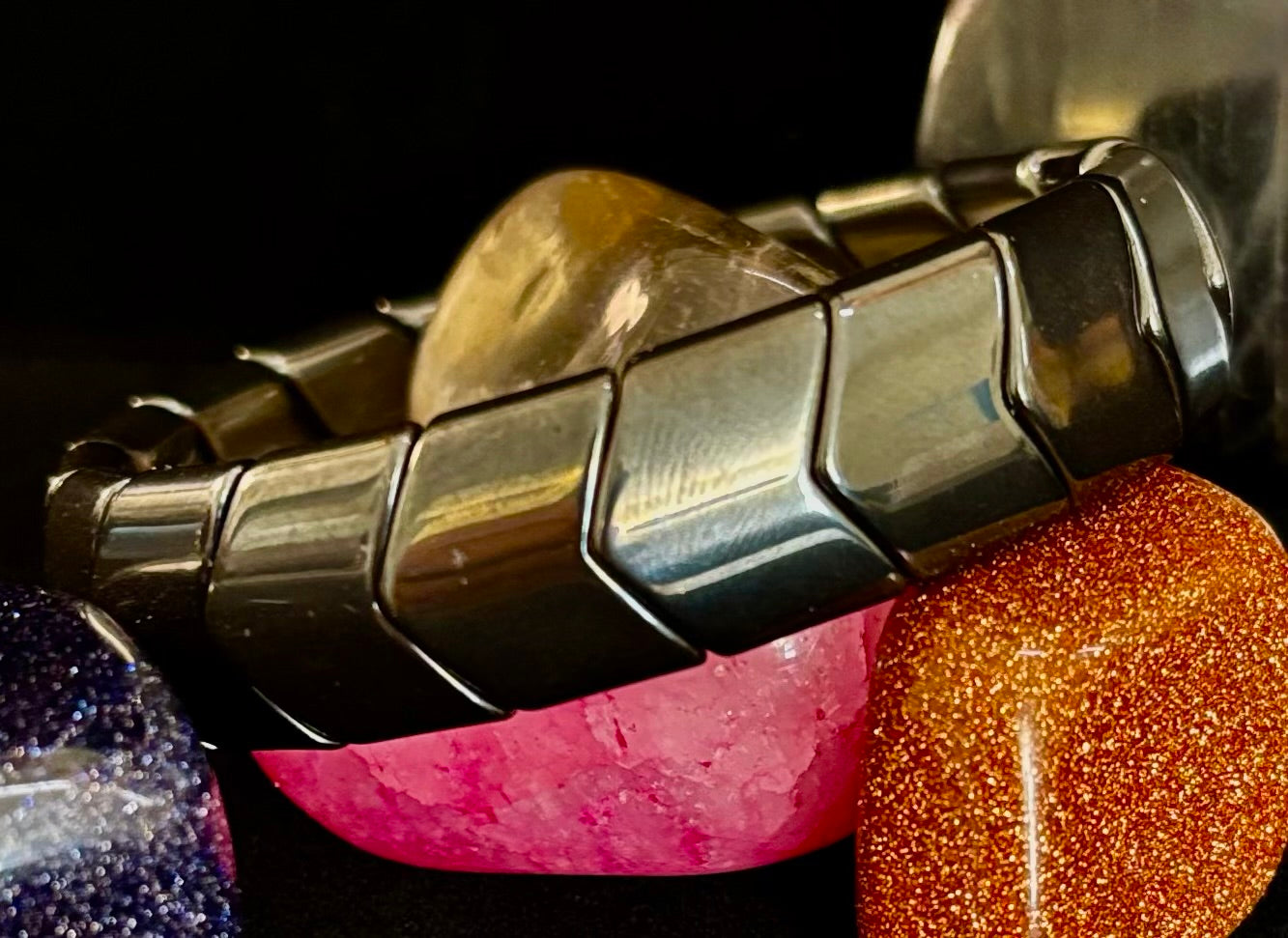 Grounded Strength Bracelet – Balance • Protection • Confidence (Medium–Large Wrists)