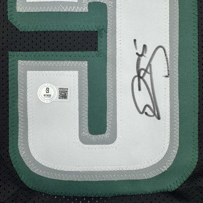 Autographed/Signed Donovan McNabb Philadelphia Black Football Jersey JSA COA