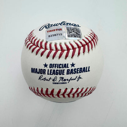 Autographed/Signed Jeff Bagwell Houston Astros Rawlings Official Major League Baseball ROML Tristar COA