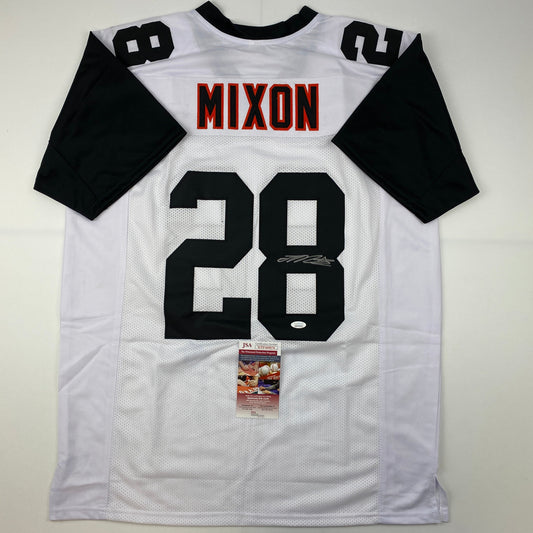 Autographed/Signed Joe Mixon Cincinnati Color Rush Football Jersey JSA COA