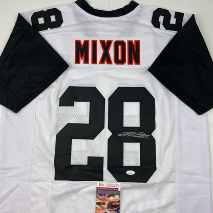 Autographed/Signed Joe Mixon Cincinnati Color Rush Football Jersey JSA COA