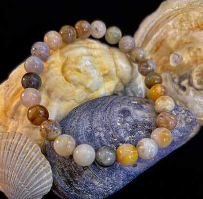 Bamboo Jasper Energy Bead Bracelet – Strength • Grounding • Stability (8mm, Large Wrists)