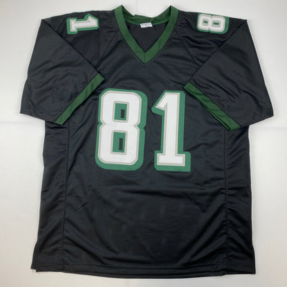 Autographed/Signed Terrell Owens Philadelphia Black Football Jersey JSA COA