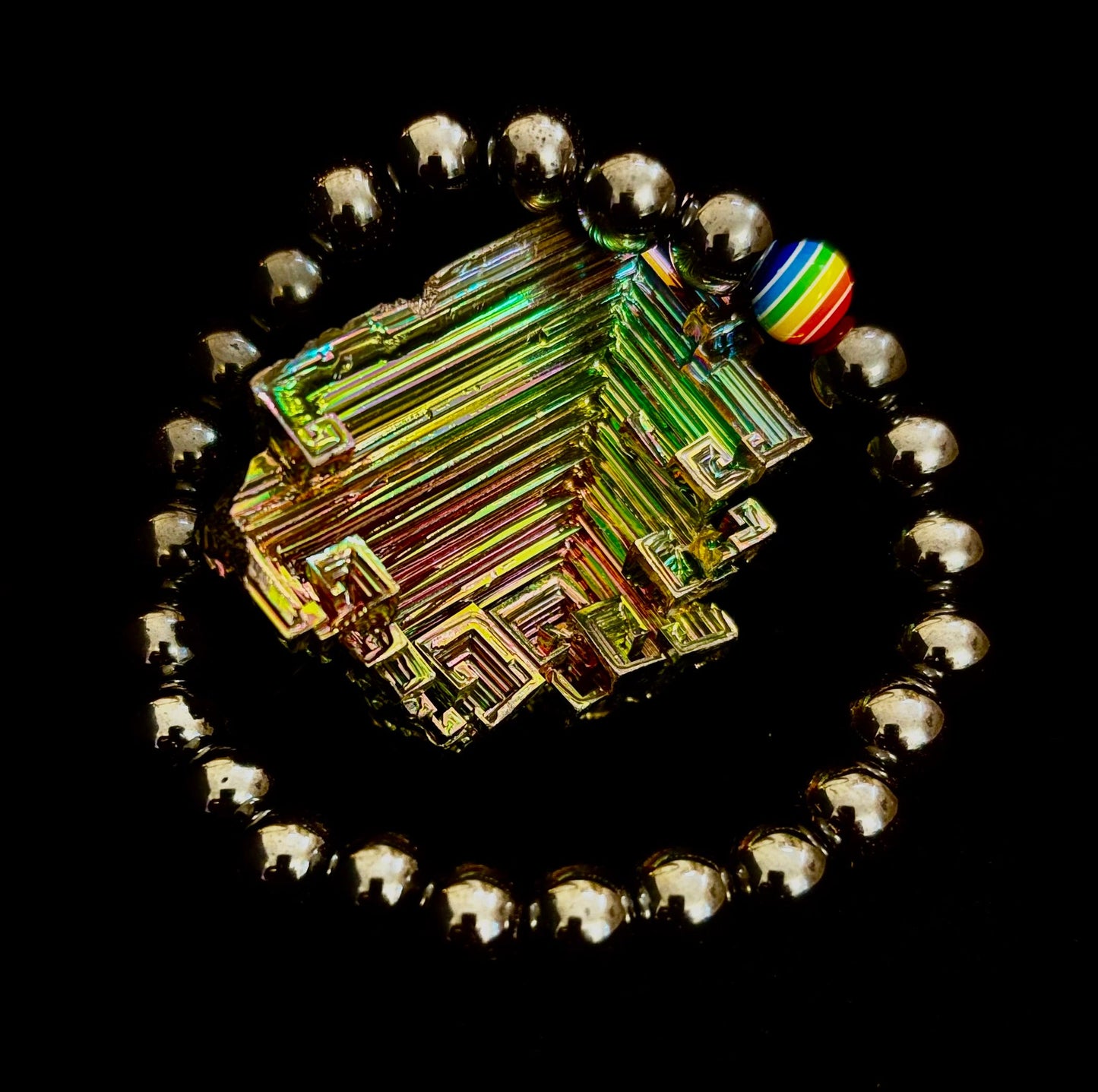 Pride & Power Magnetic Bracelet – Strength • Balance • Unity (Medium Wrists)