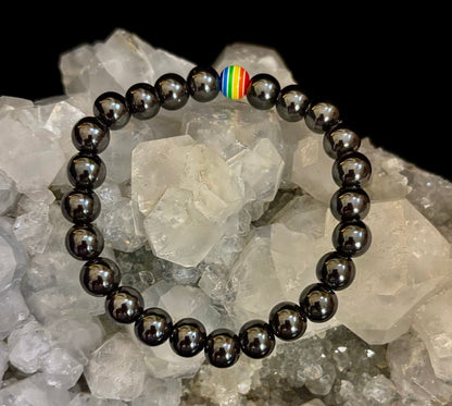 Pride & Power Magnetic Bracelet – Strength • Balance • Unity (Medium Wrists)