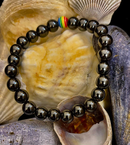 Pride & Power Magnetic Bracelet – Strength • Balance • Unity (Medium Wrists)