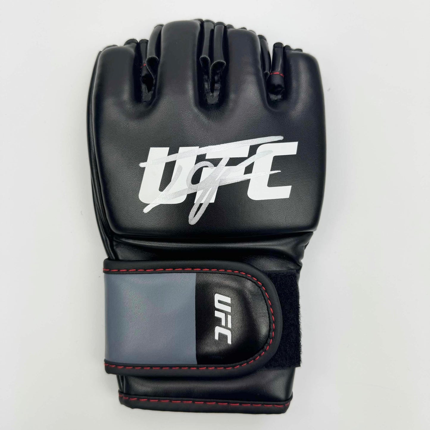 Autographed/Signed Ilia Topuria Black UFC MMA Glove Ultimate Fighting Beckett BAS COA
