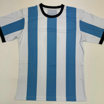 Autographed/Signed Sergio Kun Aguero Argentina Blue Soccer Futbol Jersey Beckett BAS COA #3