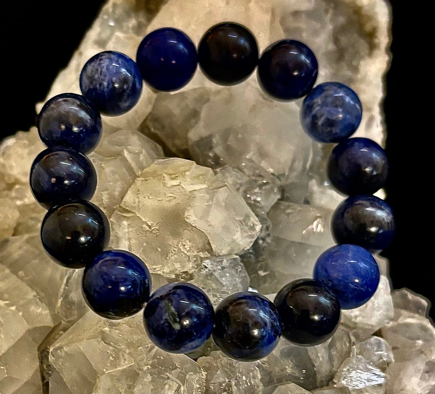 Sodalite Gemstone Bracelet – Intuition, Truth & Emotional Balance