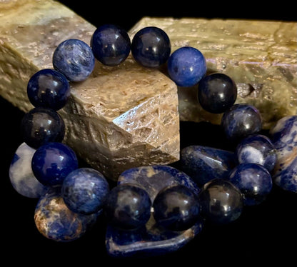 Sodalite Gemstone Bracelet – Intuition, Truth & Emotional Balance
