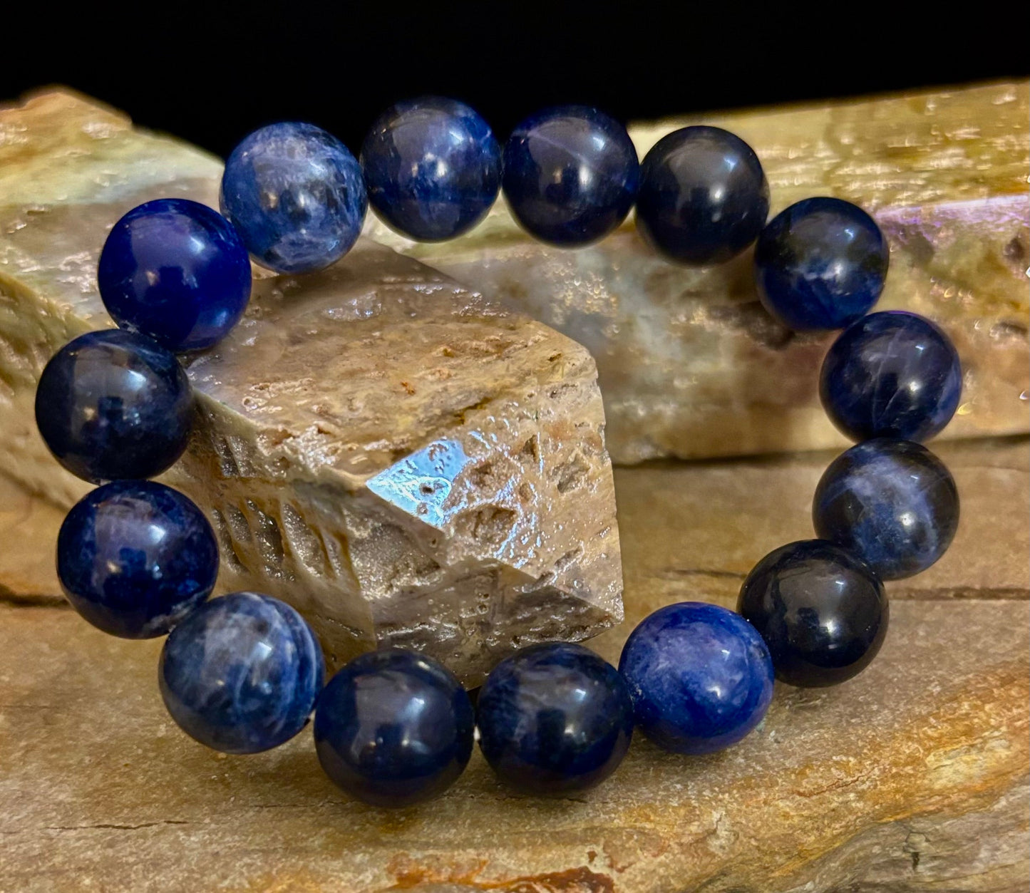 Sodalite Gemstone Bracelet – Intuition, Truth & Emotional Balance