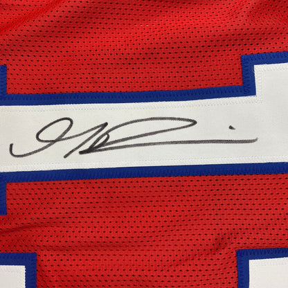 Autographed/Signed Gabriel Gabe Davis Buffalo Red Football Jersey Beckett BAS COA